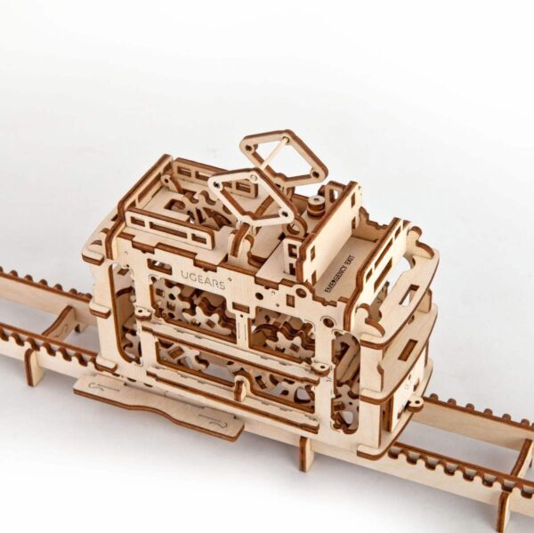 Tram – Puzzle 3d Mécanique en bois – Ugears France + 3