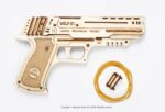 Pistolet Wolf-01-Ugears-puzzle 3d mécanique en bois