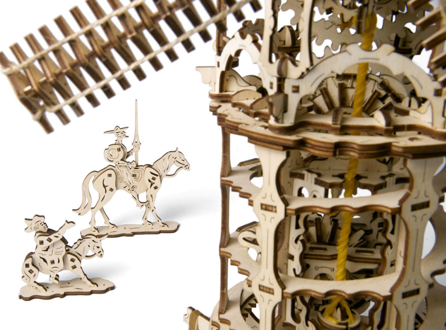 Pebaro Kit Solaire Moulin à Vent En Bois – Puzzle 3D à Emboîter – Énergie Solaire – Dès 8 Ans
