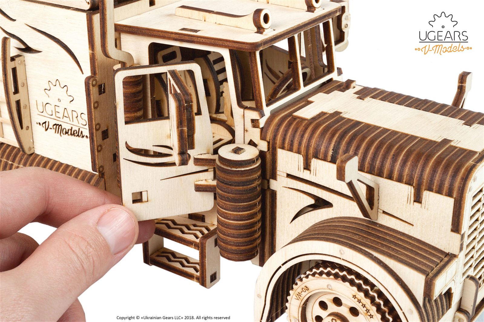 Puzzle Camion Poids Lourd _ 3D MÉCANIQUE EN BOIS - MECAPUZZLE
