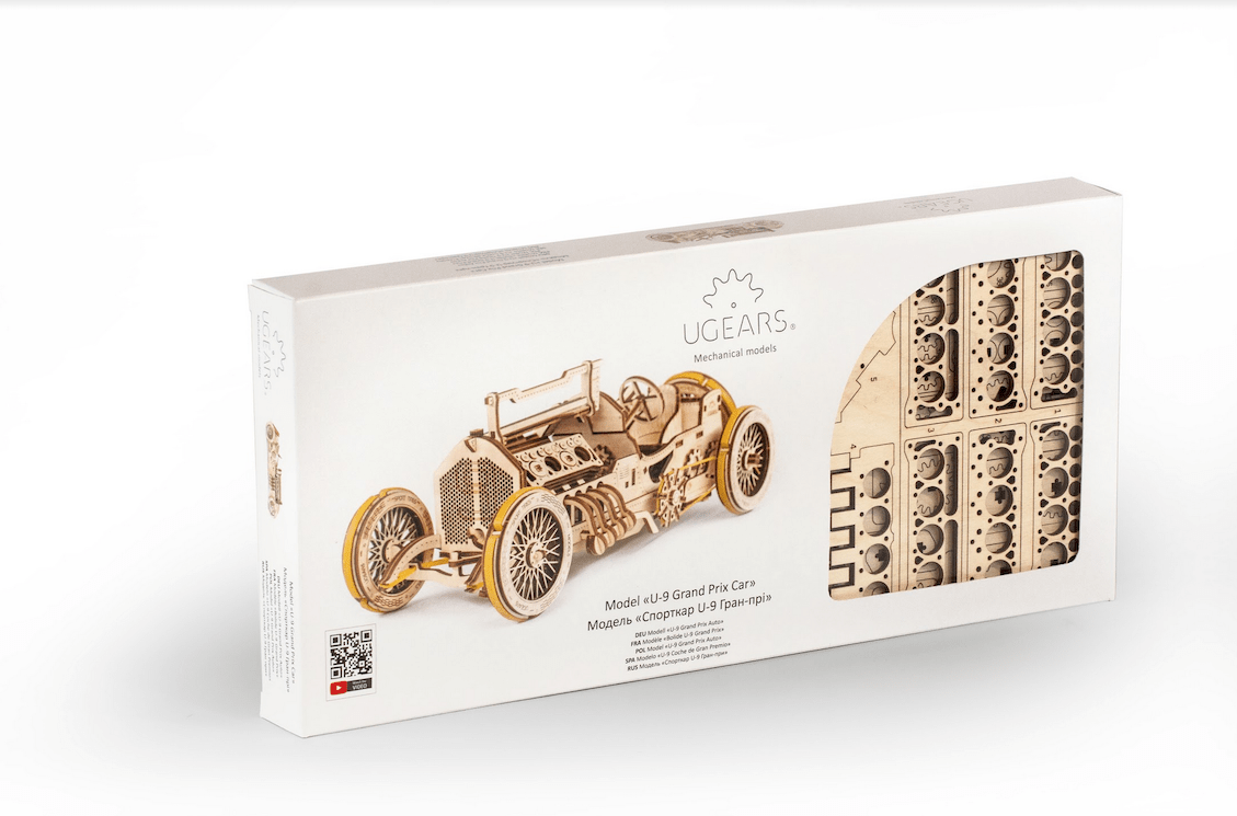 Bolide U-9 “Grand Prix” – Puzzle 3d Mécanique en bois – Ugears France 015 Bolide U-9 “Grand Prix”-Ugears-puzzle 3d mécanique en bois