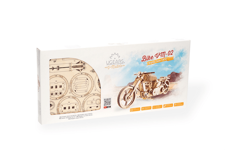 Moto VM-02 – Puzzle 3d Mécanique en bois – Ugears France 015 Moto VM-02 – Puzzle 3d Mécanique en bois – Ugears France