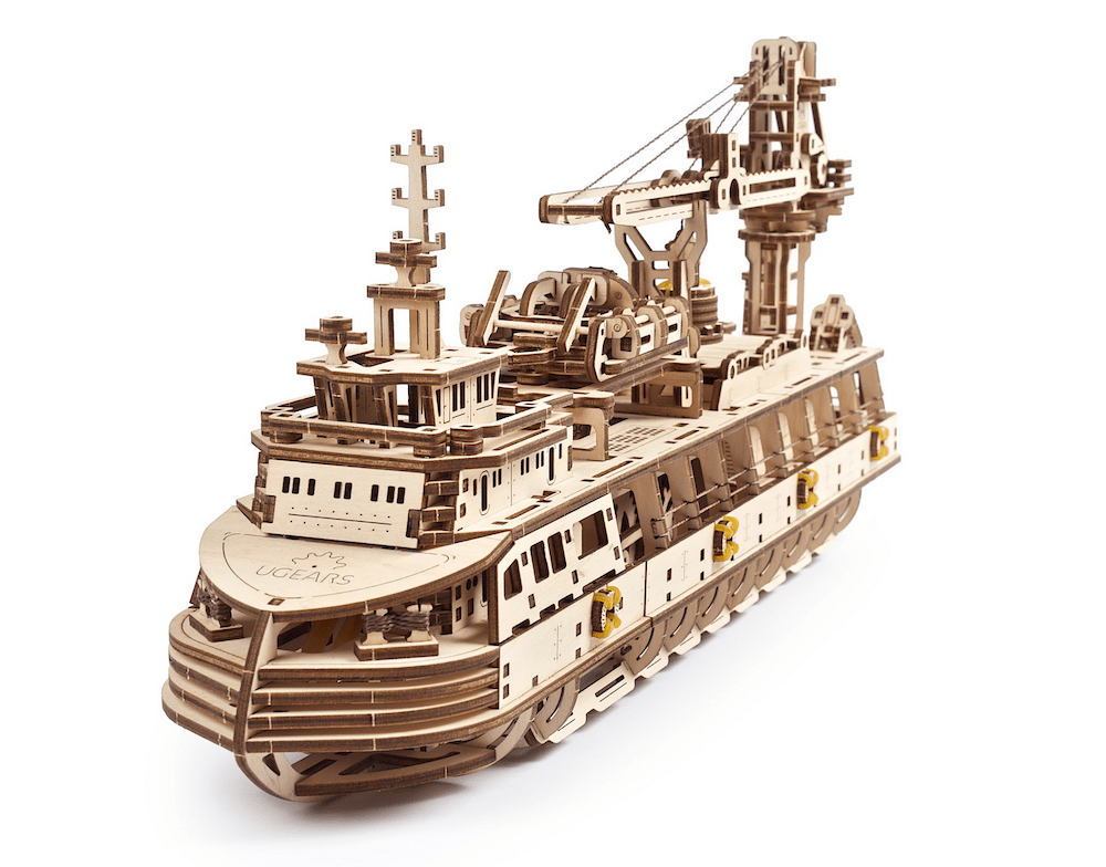 taille du navire S - Ship - Jeu de puzzle 3D avec 16 blocs de construction  en bois | Boutique en ligne plentyShop LTS