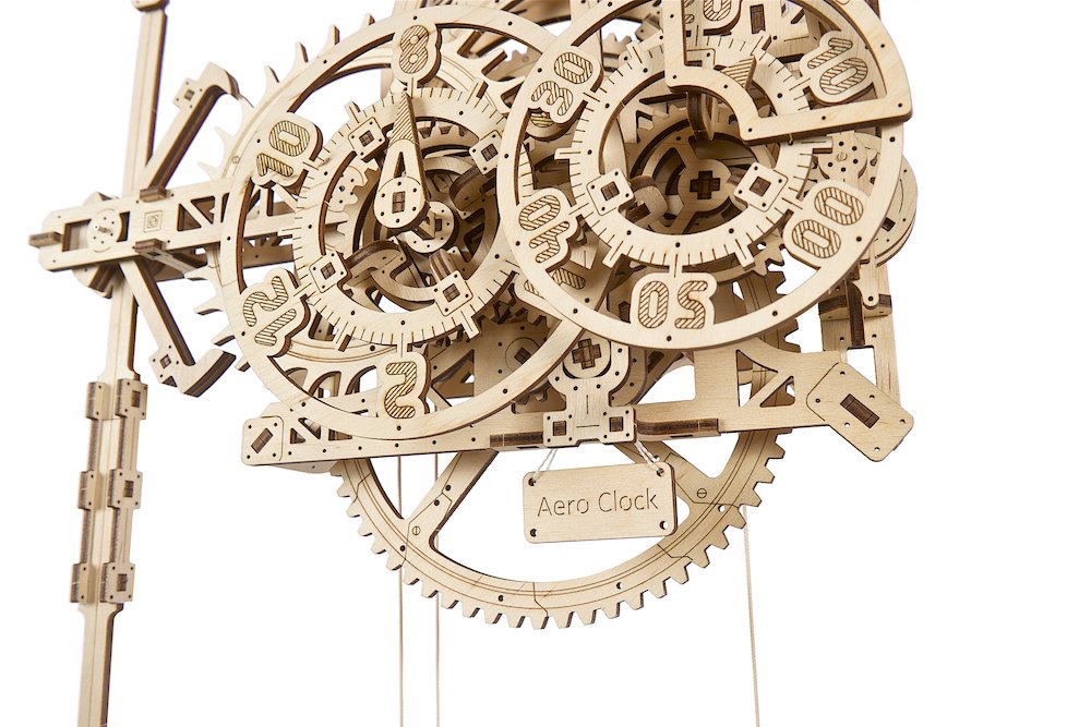 Ugears Aéro-Horloge Puzzle 3D en Bois – Aero Clock Kit de modèle mécanique  d'Horloge à Pendule - Horloge 3D en Bois - Casse-Tête Adulte Maquette en  Bois à Construire pour Adultes et