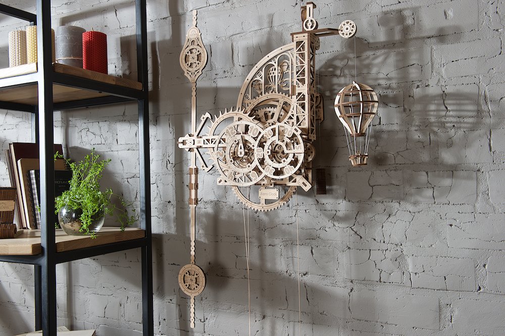 Horloge-Aéro Ugears – Puzzle 3d en bois 1