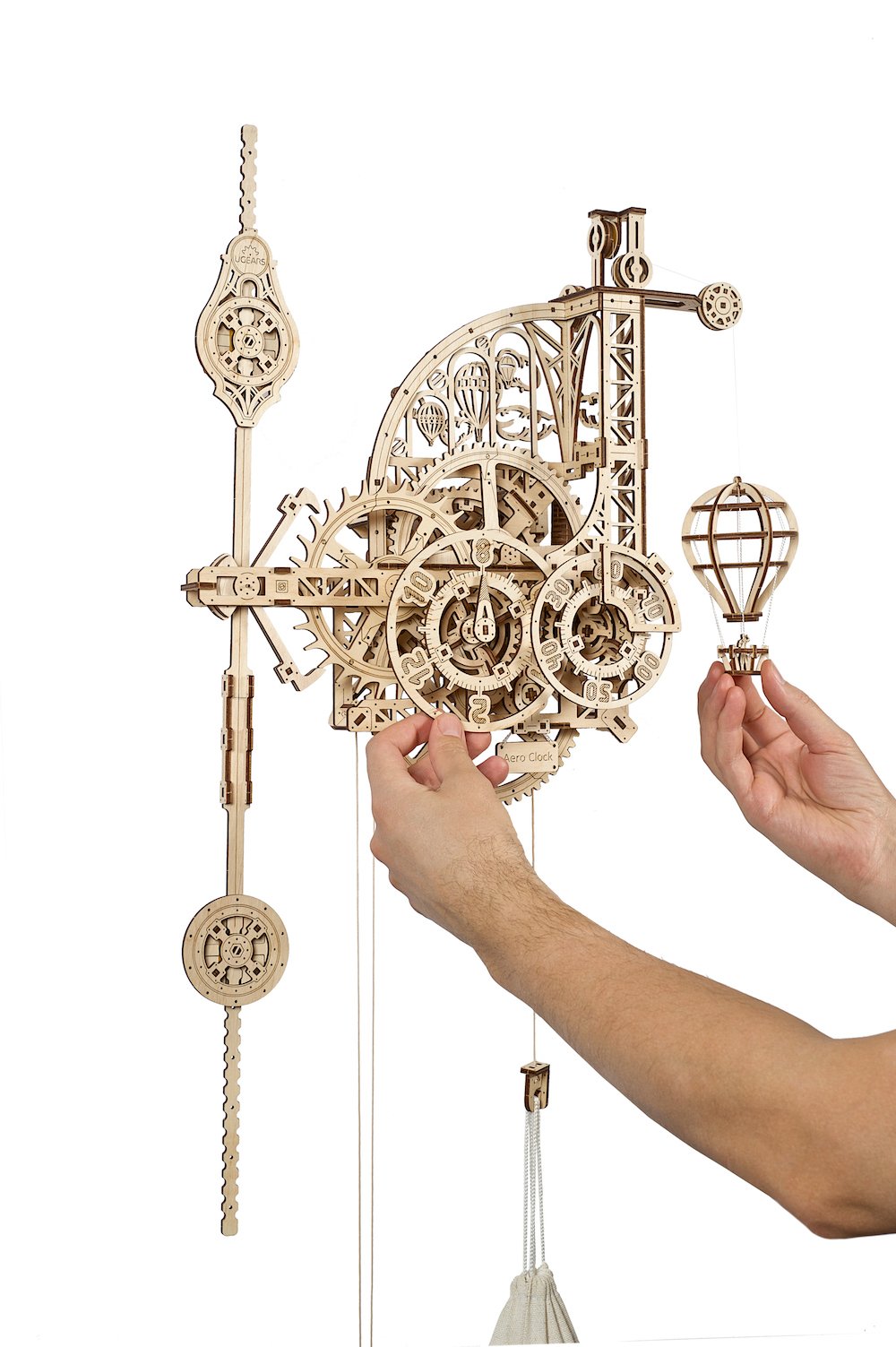 Horloge-Aéro Ugears – Puzzle 3d en bois 5