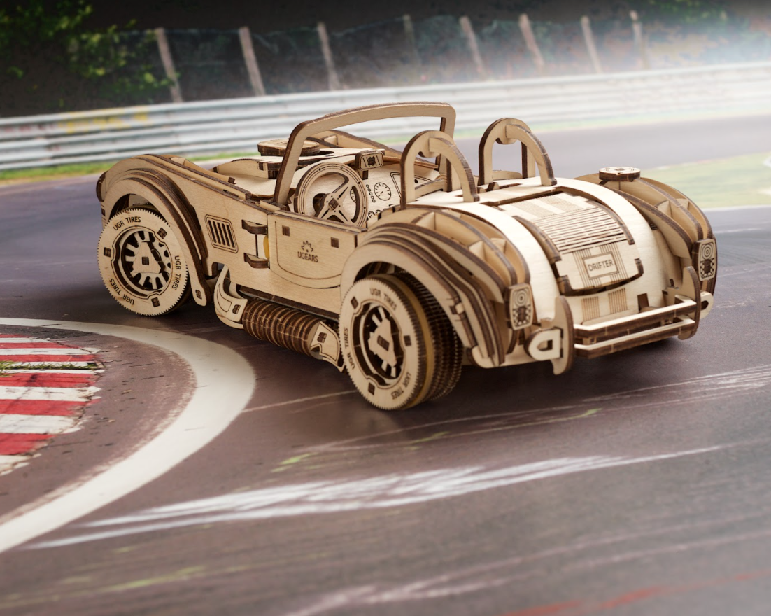 Puzzle 3D Voiture de Course - UGEARS - Drift Cobra Racing Car - Kit  Maquette en Bois Mécanique - 370 Pièces - Cdiscount Jeux - Jouets
