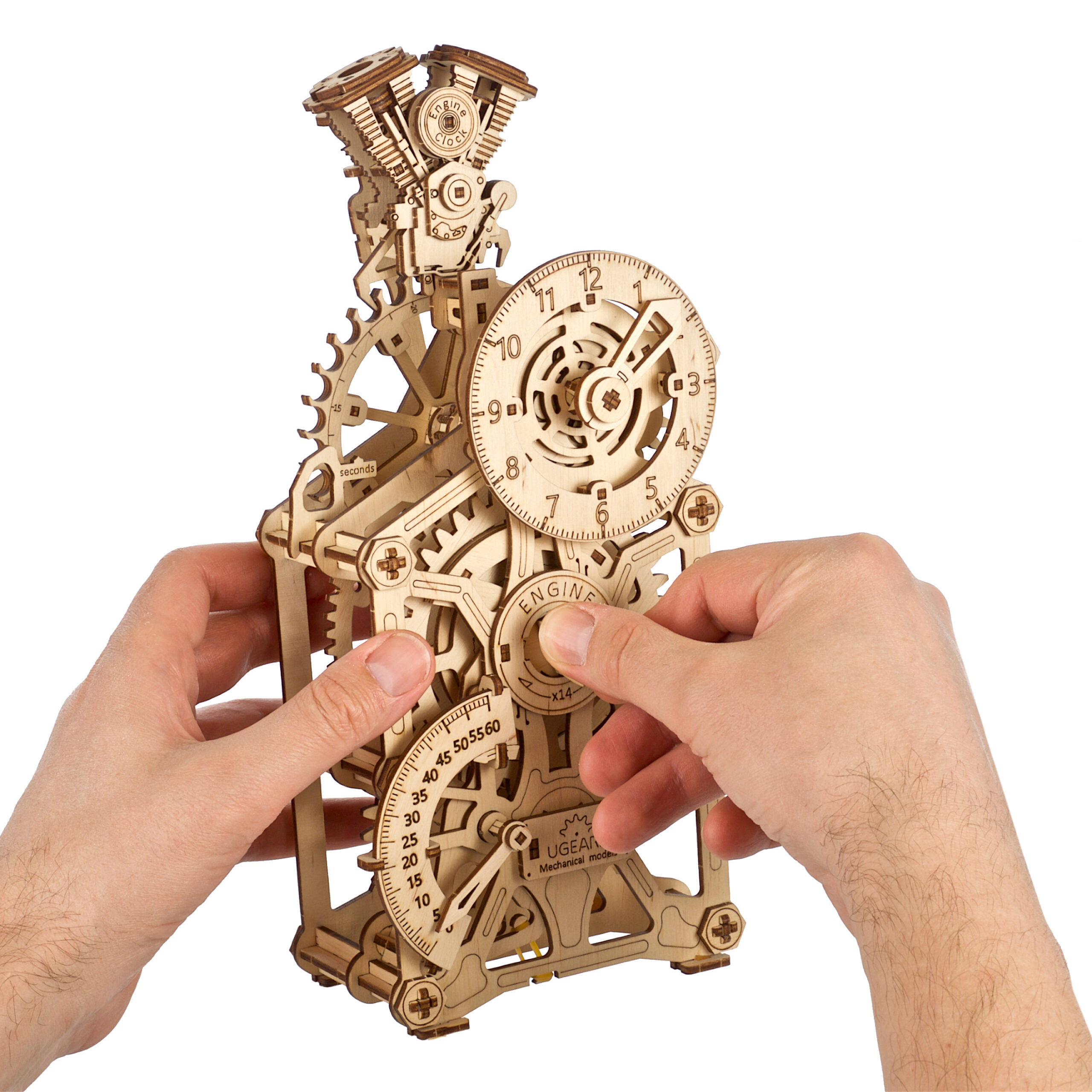 UGEARS Puzzle en Bois 3D de la Vieille Tour de l'horloge - Kit de modèle  mécanique en Bois à Construire - Jouet d'horloge de Bricolage avec  mécanisme de Rotation - Jeu de