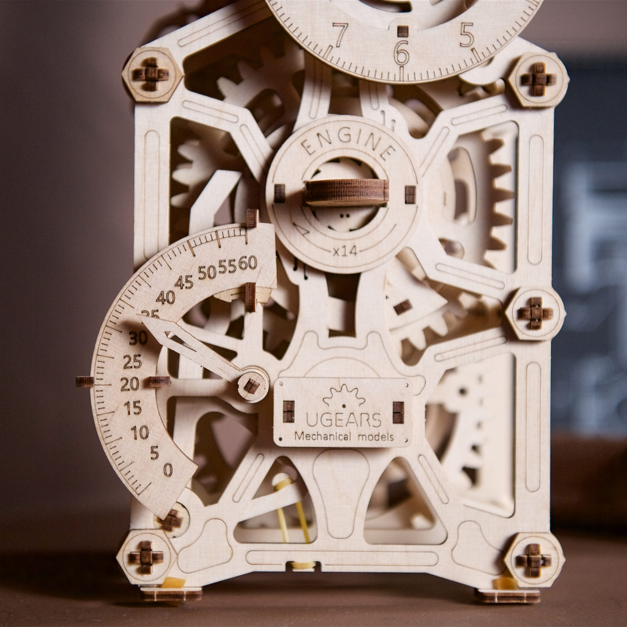 Horloge à moteur - Puzzle 3D en bois - UGEARS - MODELS