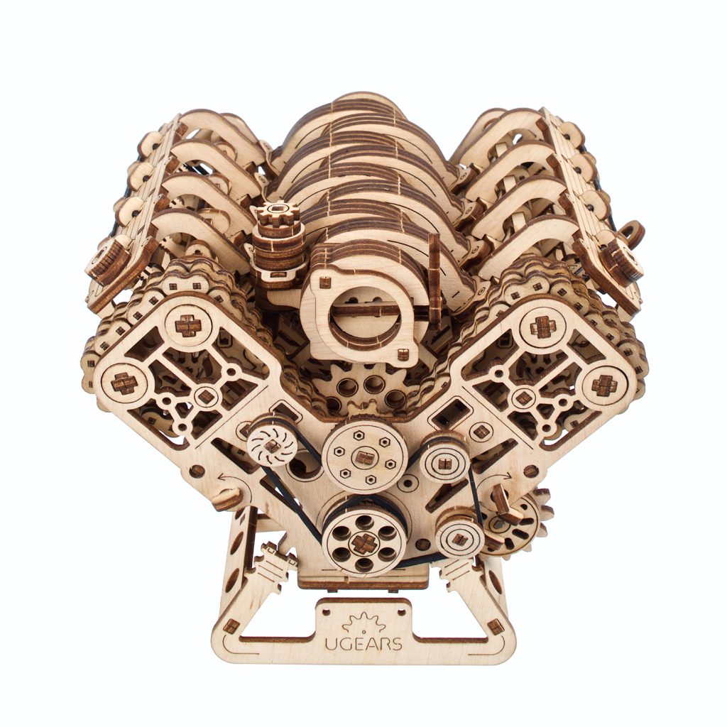 Moteur V8 - Puzzle 3D en bois - UGEARS - MODELS
