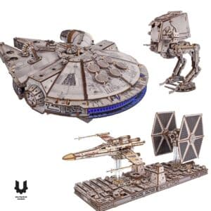 Pack Ugears Star Wars™  (4 modèles)- Puzzle 3D en bois- Puzzle 3D en bois