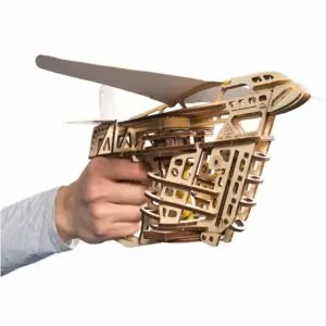 Aéro-Lanceur-Ugears-puzzle 3d mécanique en bois